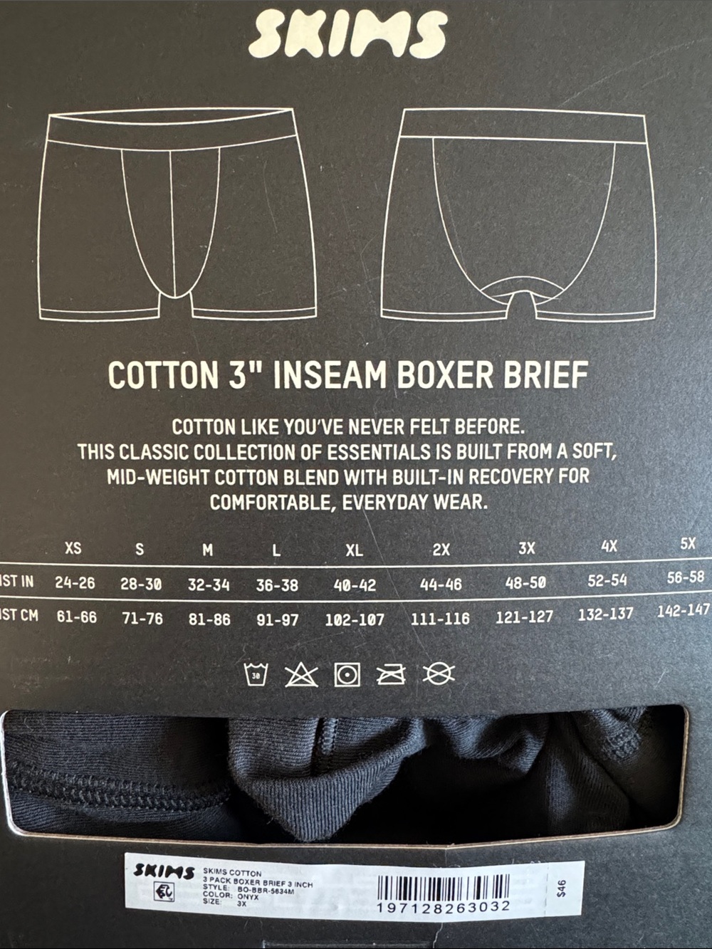 SKIMS Men’s Boxer Briefs - 3 pack - Picture 3 of 3